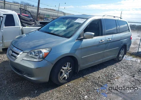 2006 Honda Odyssey Ex-L из США, поврежденный, VIN 5FNRL38696B007208